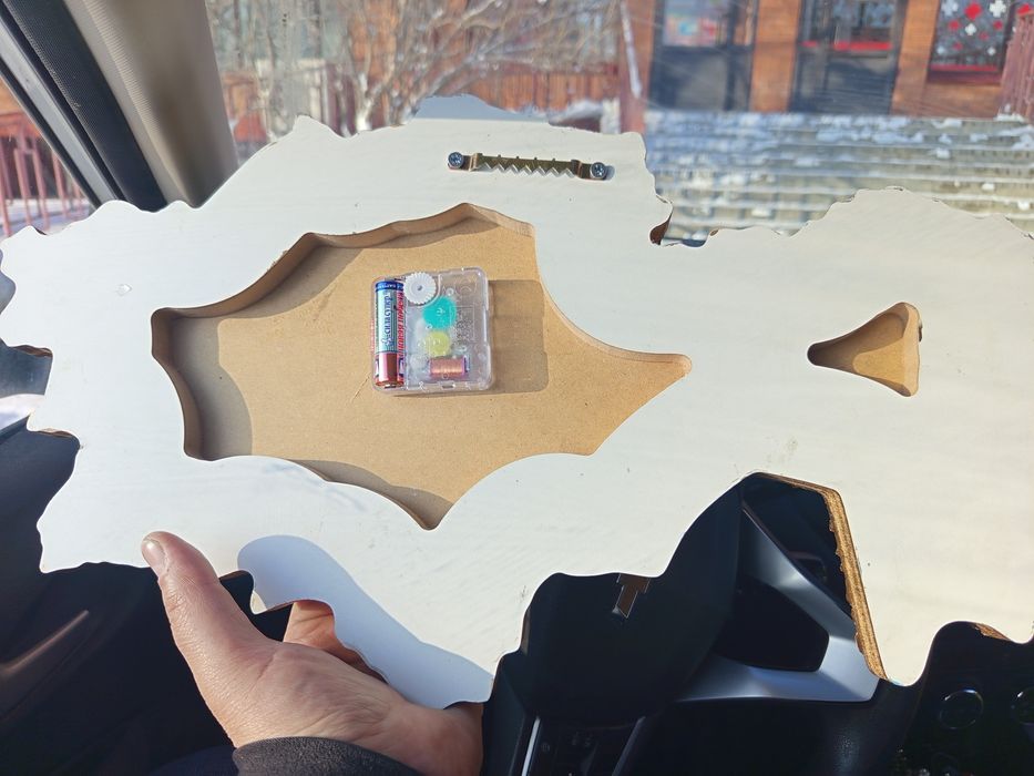 Часы настенные карта Казахстан