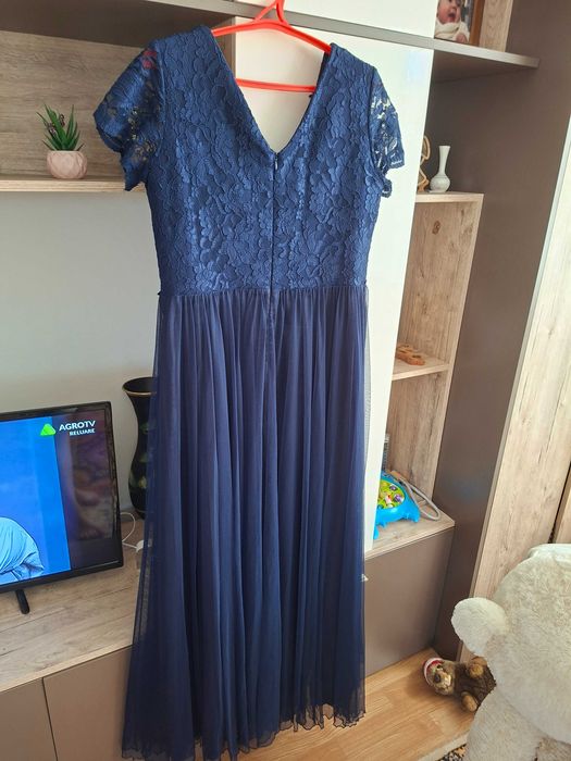 Rochie cu voal de matase