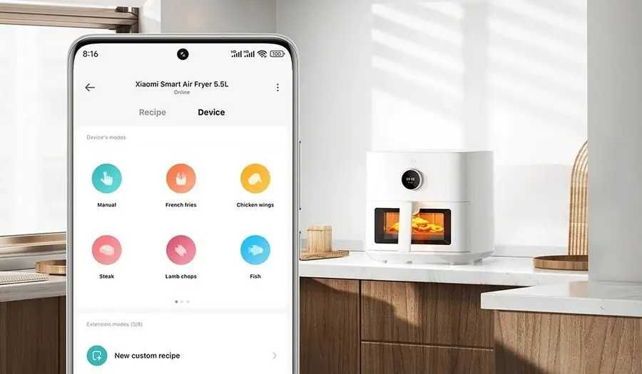 Умная фритюрная печь, аэрогриль Xiaomi Air Fryer 5,5 л Глобал Доставка