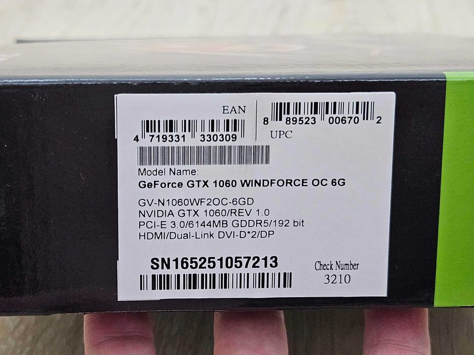 Placa video GIGABYTE GeForce GTX 1060 Windforce OC 6GB GDDR5 192-bit