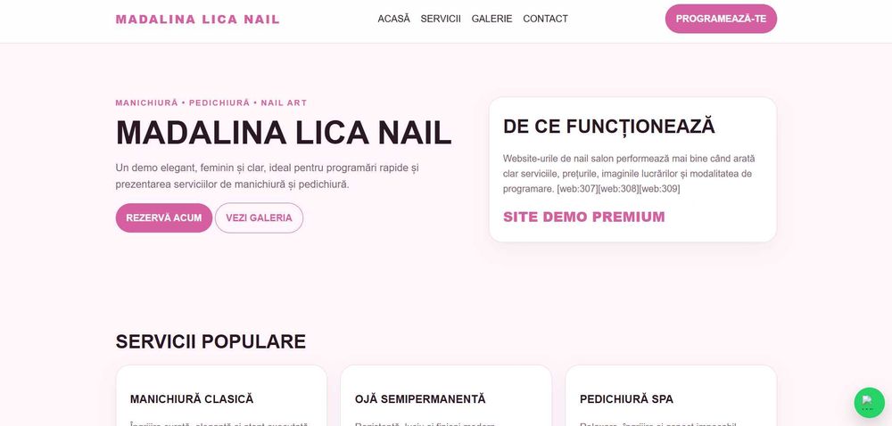 Creare site web de prezentare | Web design + SEO | de la 450 lei