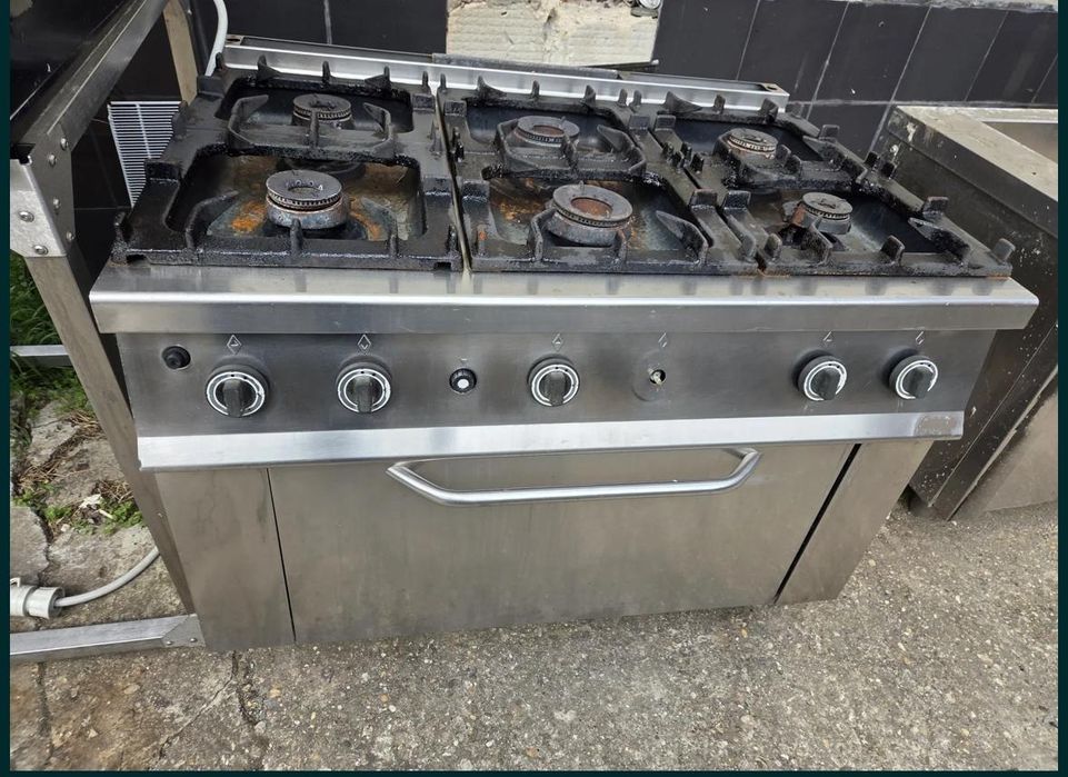 Cuptor electric, Gratar electric, Gratar roca vulcanica pe gaz, cu banc, din inox