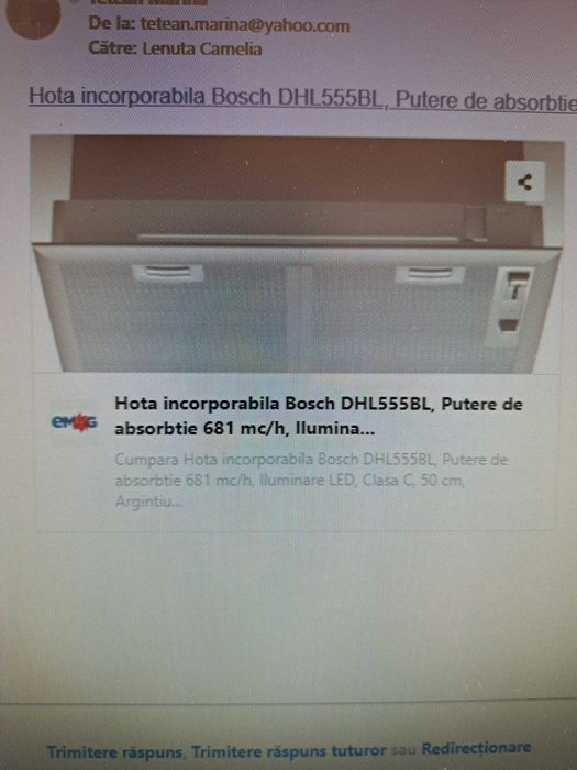 Hota pentru bucatarie