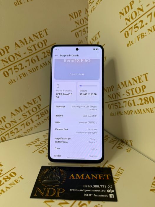 NDP Amanet Braila Oppo Reno 13F 5G( 45968)