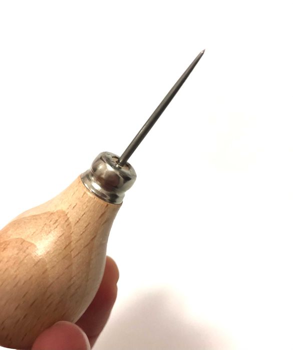 кожарско шило за работа с кожа 3 модела, Италия, високо качество