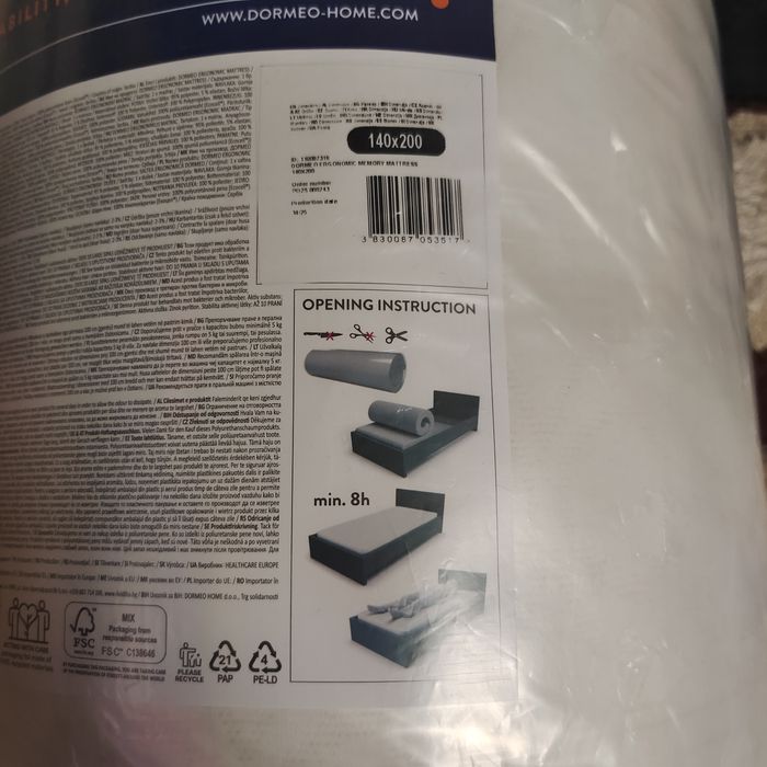 Saltea Dormeo 140 X 200 nouă