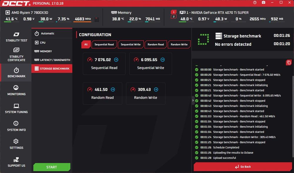 Геймърски PC AMD Ryzen 7 7800X3D / GeForce RTX 4070 Ti SUPER / RAM Kingston DDR5 32 GB 6000 MHz / SSD Kingston 2 TB