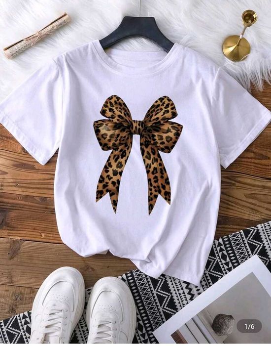 Tricou cu imprimeu leopard