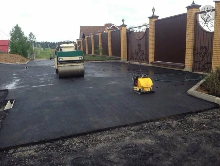 Асфальт төсеу,үйлерге