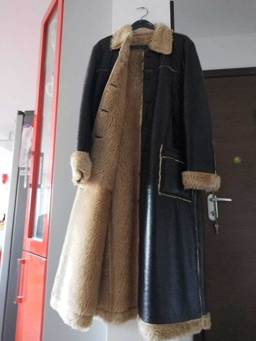 Дамско кожено палто