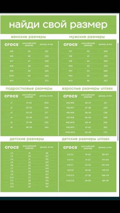 Кроксы детские Crocs с 6