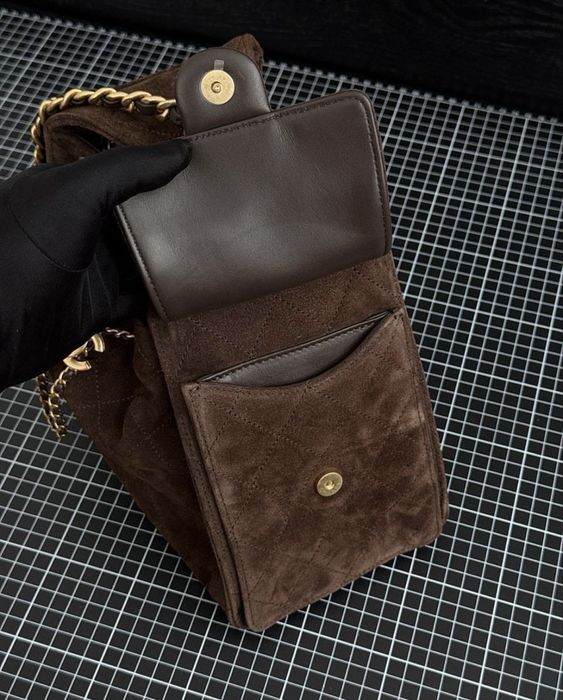 Сумка Шанель-мешок замшевый