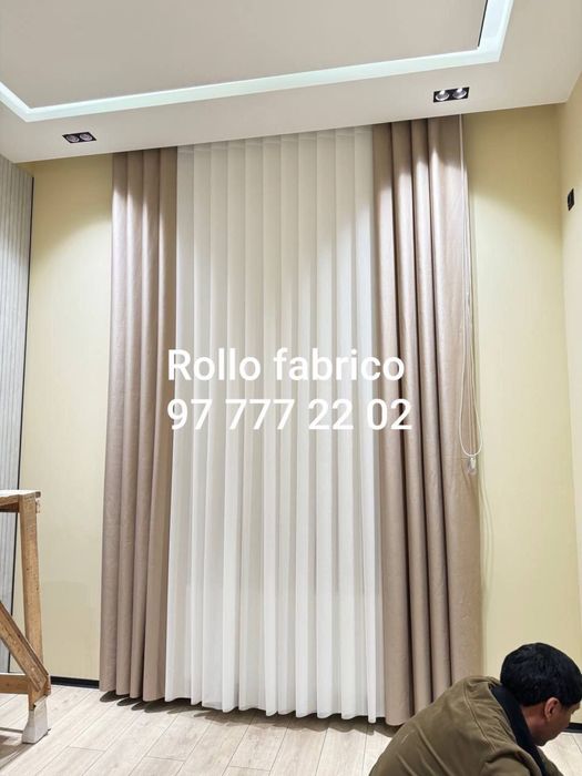 Jalyuzi plisse kombo rollo diky rolshtor xammasi bor…!