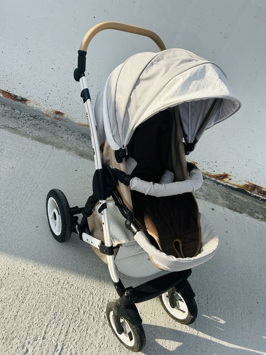 Caruț Krausman 3 in 1 Sendo White - Beige