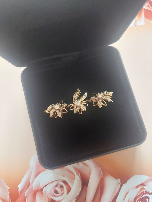 Золотое кольцо с бриллиантами СССР