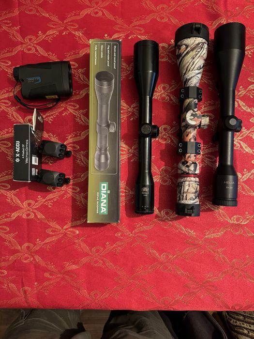 Luneta Kahles 8x50 cu prindere Blaser, Zeiss 6x42, telemetru