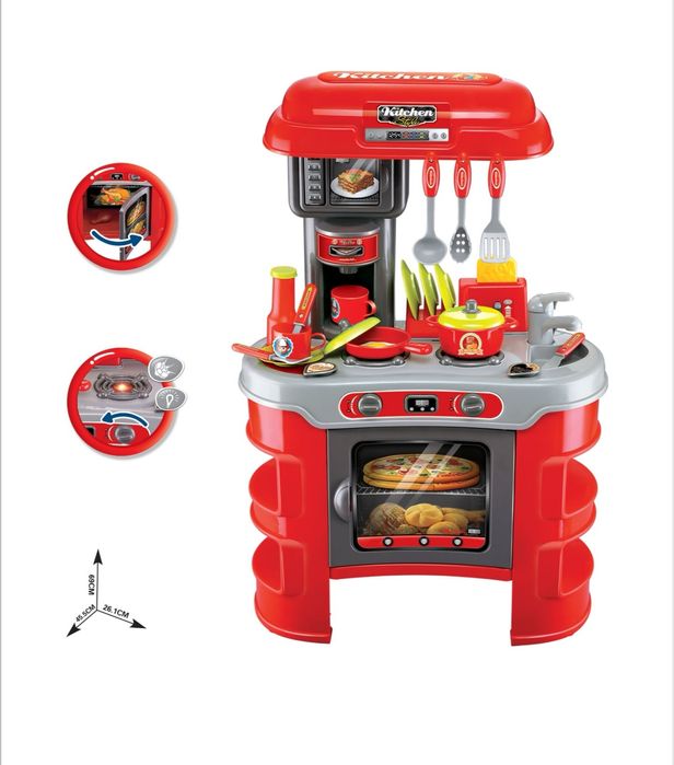 Детска детски кухня кухни със звук и светлина