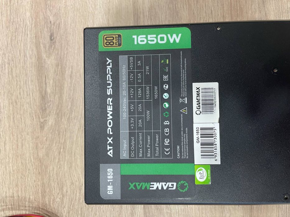 Захранвания Gamemax 80 plus Platinum/ Gold 1800w 1650w