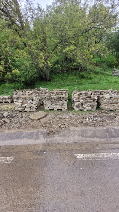 Piatră pavat,placat,zidit