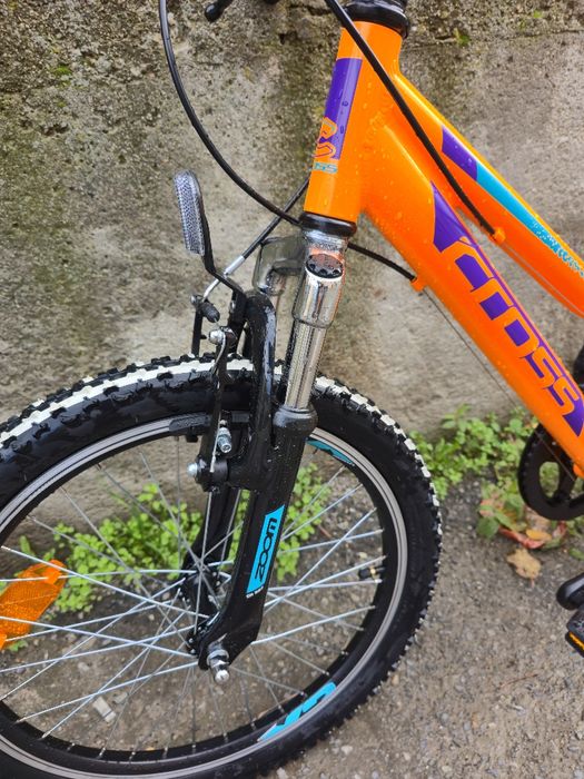 Като нов Алуминиев Детски велосипед 20цола 6 скорости Cross