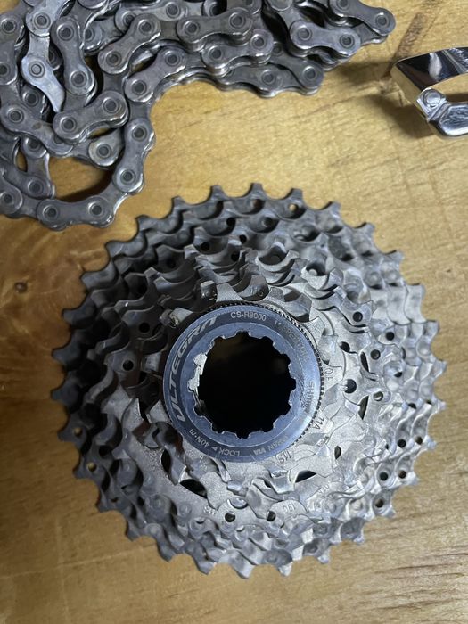 Курбели и касета Shimano ultegra r8000