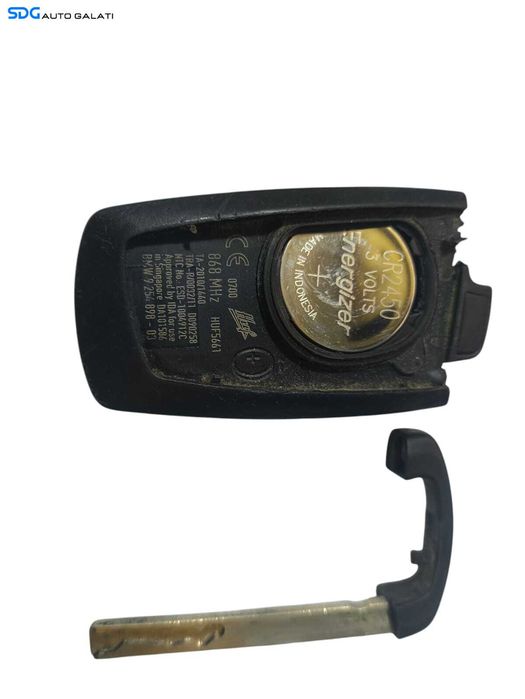 Chei Cheie Smart Key Originala cu Placa CIP Telecomanda BMW Seria 3 F30 F31 F32 F33 F34 F35 2011 - 2020 Cod 9254898 [L7098]