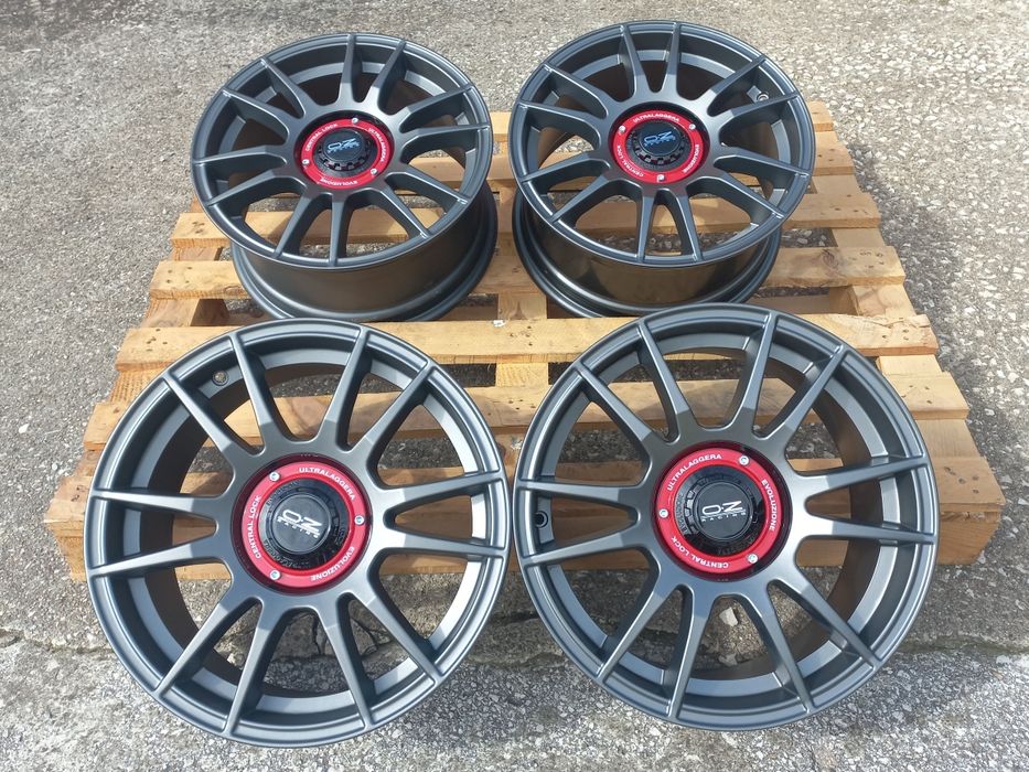16"5х100 O.Z Матт Гънметал 7ж ет35 Audi A3 Golf4 Polo Tiago Toyota Subaru Чисто Нови.