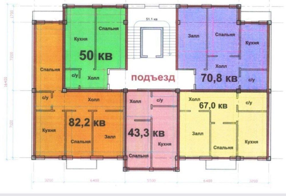 3/4/10 в новостройке | 82,2 м² | метро Олмос