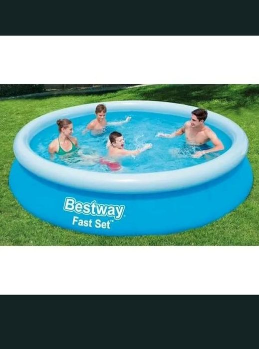 НОВО!Bestway Басейн Fast Set с филтърна помпа3,66