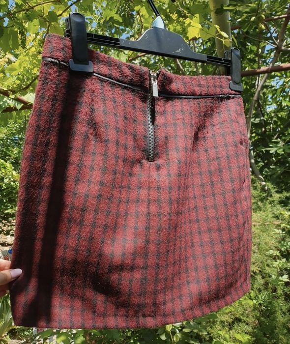 Fustă mini burgundia