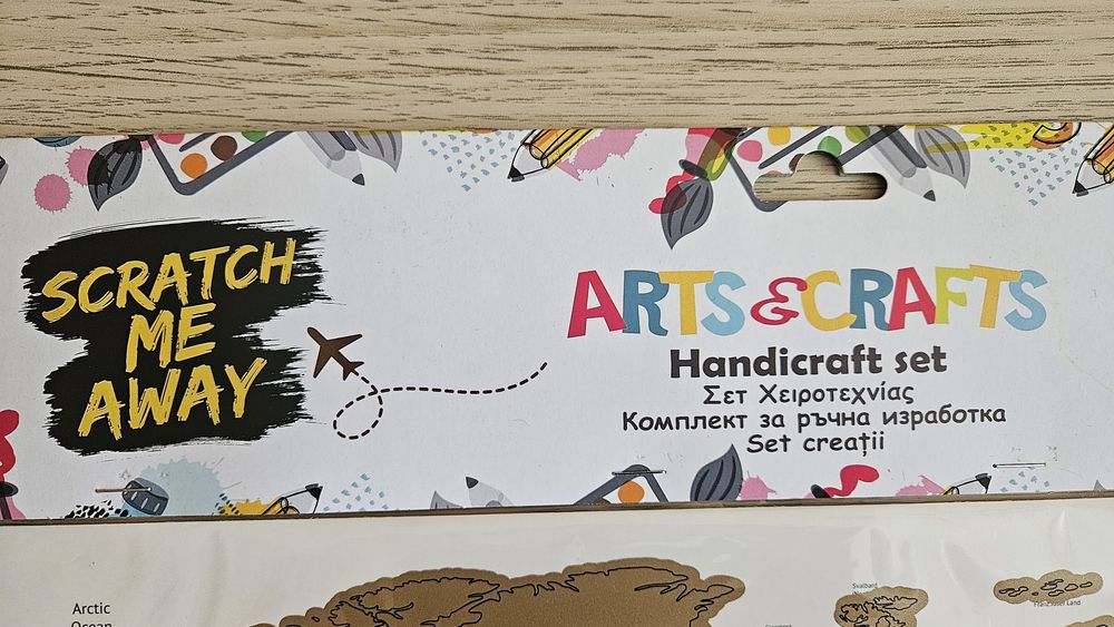 Set Creativ Harta Scratch & Unelte