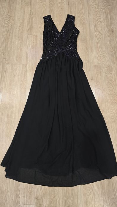 Платье вечернее, чёрное, размер S