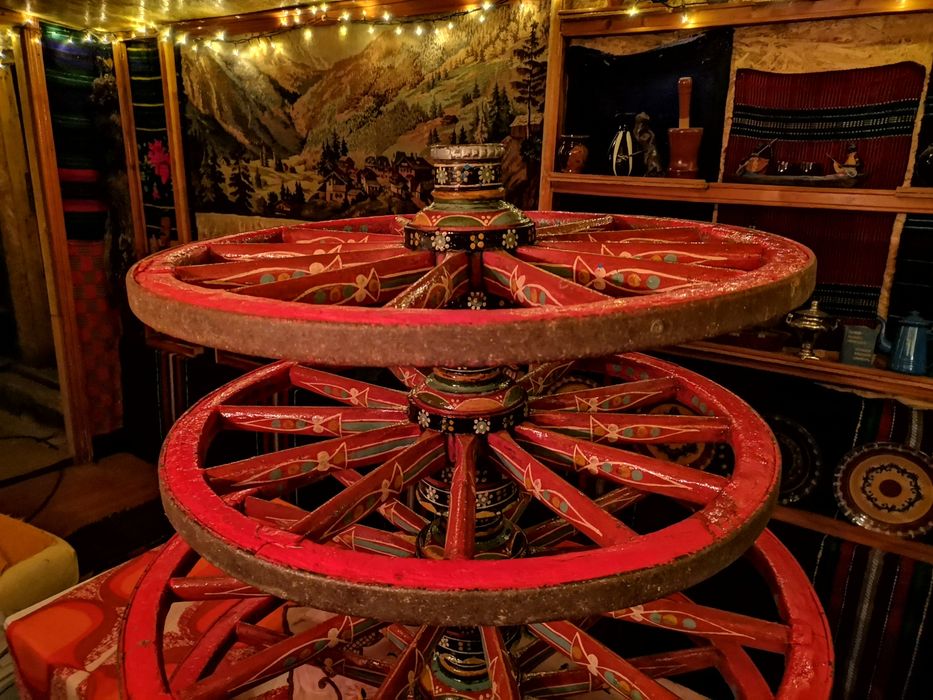 Рисувани колелета колела каруца