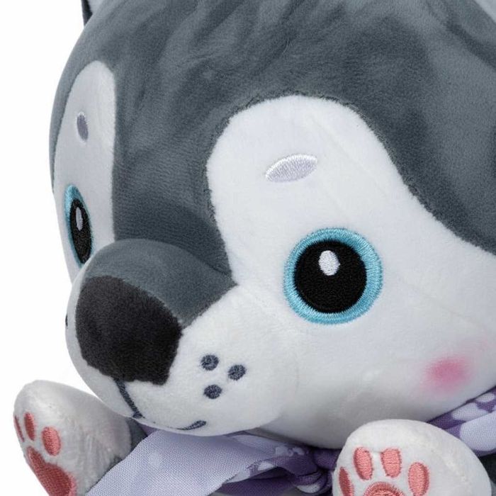 Jucarie de plus si perna plus de imbratisat copii caine husky 70 cm