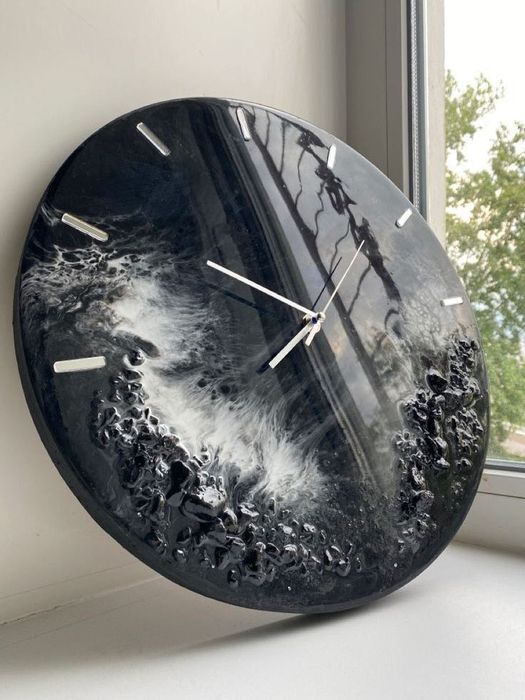 Часы море настенные из смолы