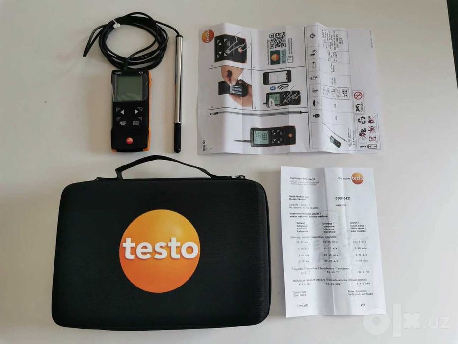 Термоанемометр Testo 425 с подключением через приложение