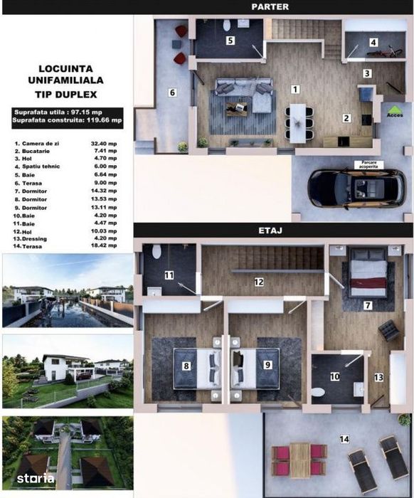 COMISION 0% | Teren 1.025 mp | PUZ si Autorizatie Duplex | Corusu |