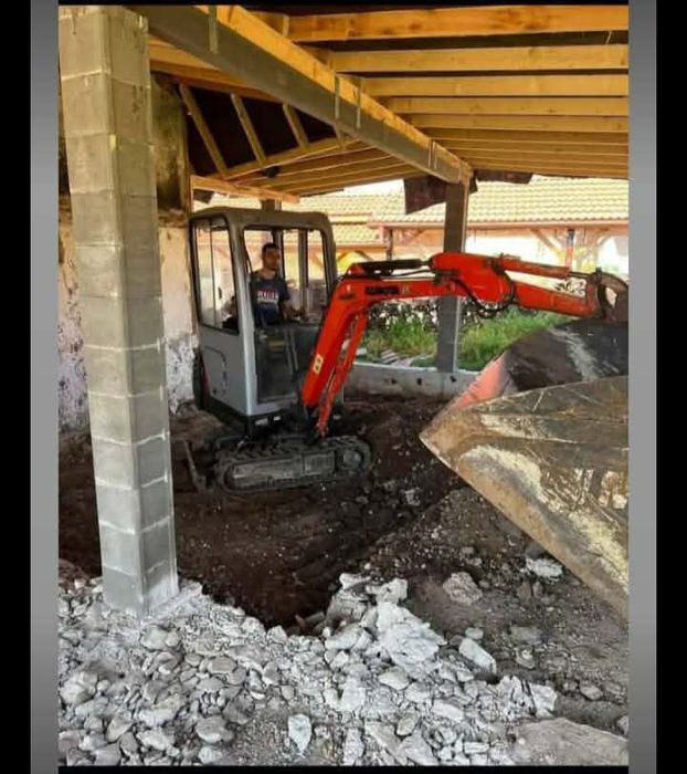 Услуги с мини Багер и Самосвал