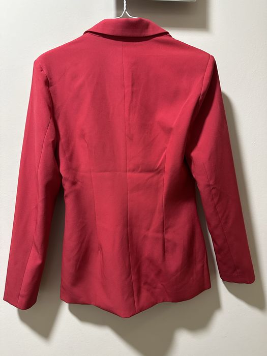 Дамски червен блейзър сако