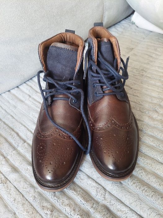 Ботинки мужские  зимние  BATA  кожа