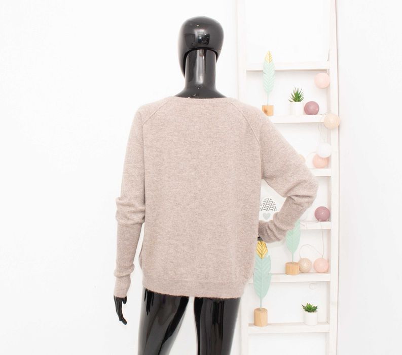 Care By Me дамски кашмирен пуловер бежов 100% кашмир L