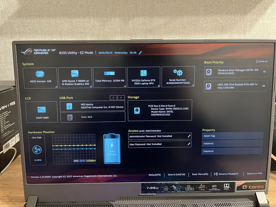 Asus rog strix rtx3050