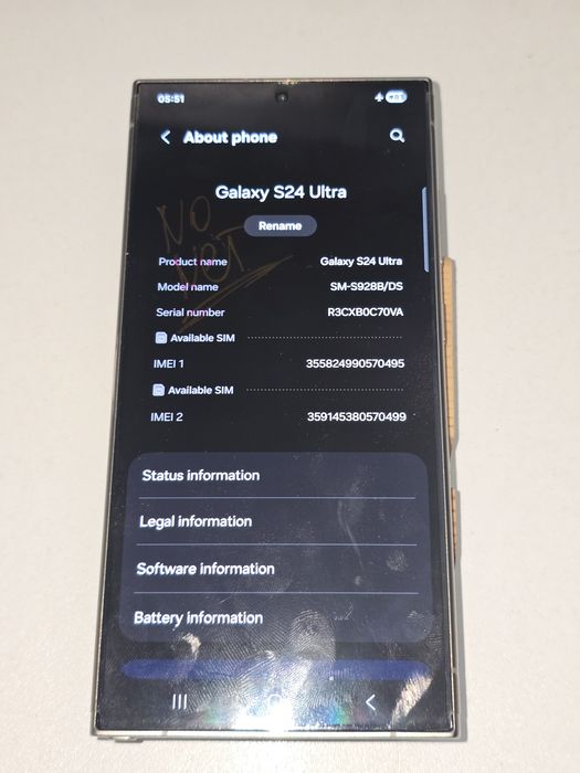 Samsung galaxy s24 ultra 512GB KG заключен