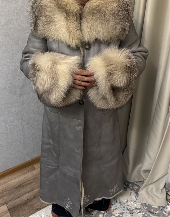 Дубленка кожанный