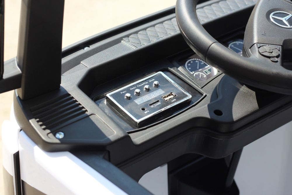 Camion electrica pentru copii Mercedes Actros 4x35W 12V 14Ah #White