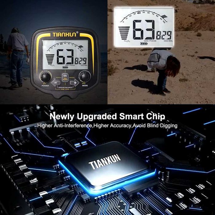 TX-850 Detector de metale profesional aur, argint, monede, chei, tevi