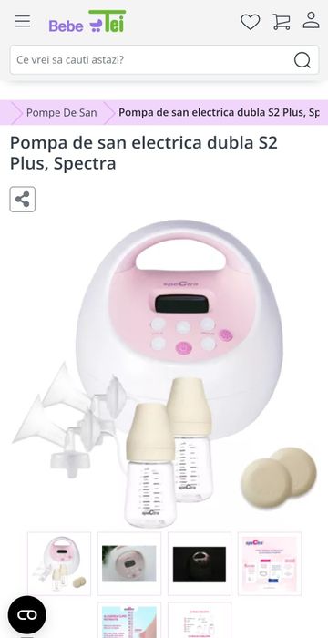 Pompa de san electrica dubla Spectra S2 plus