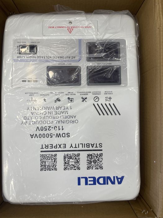 Продаю Стабилизатор напряжения АНДЕЛИ/ANDELI/с QR-код-SDW-5 Kva 220V