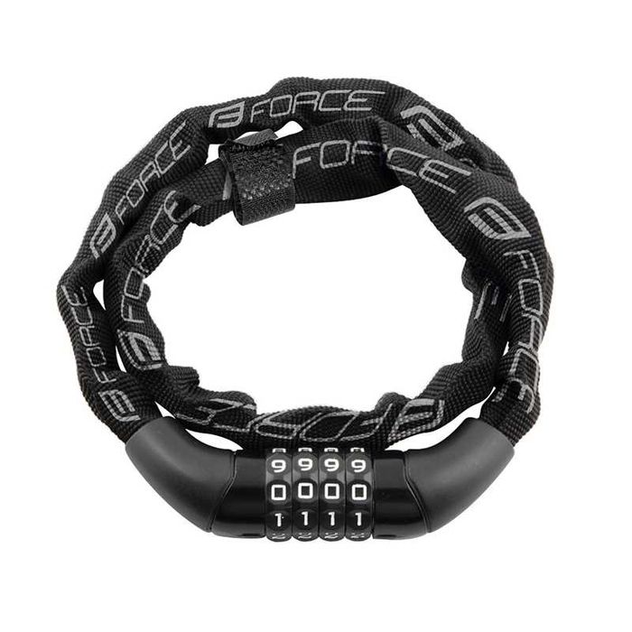 Заключващо устройство верига за велосипед с код FORCE CHAIN 120см/4мм