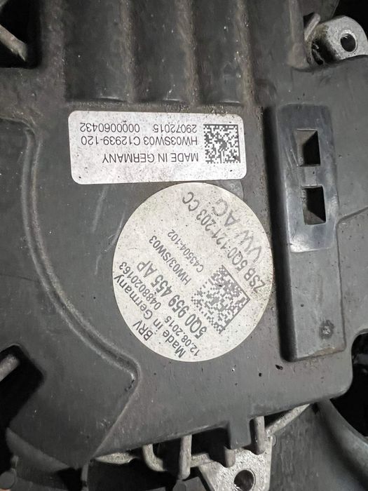 Охладителна перка VW Golf 7 2.0GTD 2015г.